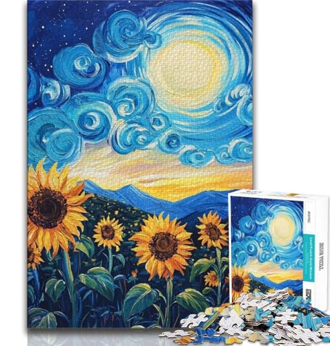 Sonnenblumen-Puzzle für Erwachsene, 1000 Teile, schwierig, Familienspiel, Stressabbau, schwierige Herausforderung, tolle Geschenke und Spielzeuge, 50x75cm Sonnenblumen-Puzzle für Erwachsene, 1000 Teile, schwierig, Familienspiel, Stressabbau, schwierige Herausforderung, tolle Geschenke und Spielzeuge, 50x75cm von LYXIANY