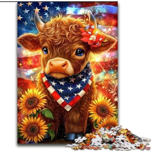 Sonnenblumen-Yak-Puzzles für Erwachsene und Jugendliche, Lernspiele, Heimdekoration, geeignet für die Schreibtischdekoration, 26x38cm Sonnenblumen-Yak-Puzzles für Erwachsene und Jugendliche, Lernspiele, Heimdekoration, geeignet für die Schreibtischdekoration, 26x38cm von LYXIANY