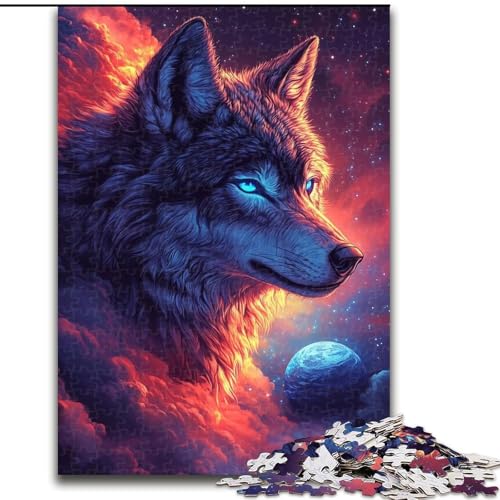 Space Wolf Puzzle 1000 Teile für Erwachsene, lustige Spiele für die ganze Familie, Aktivitäten für zu Hause, Geburtstagsgeschenk, Reisegeschenke, 26x38cm Space Wolf Puzzle 1000 Teile für Erwachsene, lustige Spiele für die ganze Familie, Aktivitäten für zu Hause, Geburtstagsgeschenk, Reisegeschenke, 26x38cm von LYXIANY