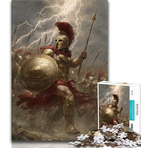 Spartanischer Krieger, Gemälde, 1000-teiliges Puzzle für Erwachsene und Jugendliche, Quizspiel, Wanddekoration, einzigartige Geburtstags, 50x75cm Spartanischer Krieger, Gemälde, 1000-teiliges Puzzle für Erwachsene und Jugendliche, Quizspiel, Wanddekoration, einzigartige Geburtstags, 50x75cm von LYXIANY