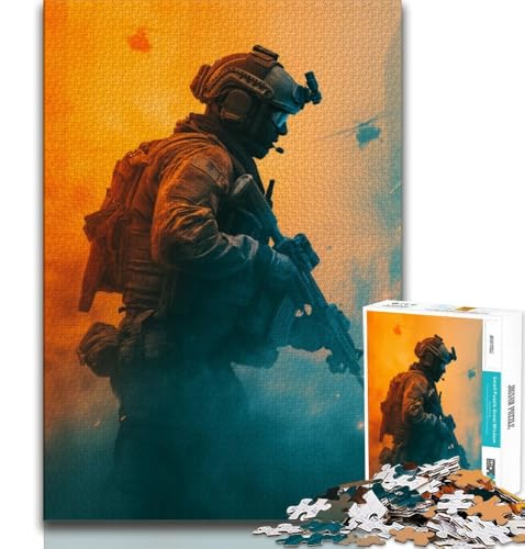 Spezialeinheiten-Puzzle für Erwachsene, 1000 Teile, anspruchsvolles Spiel und Familienspiel, ganze Familie, 38x26cm von LYXIANY