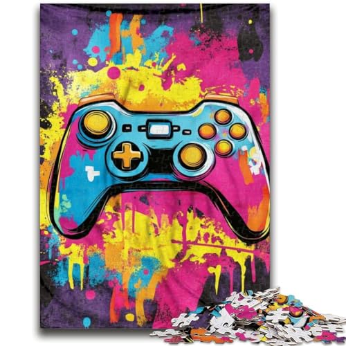 Spiel Ölgemälde, 1000-teiliges Puzzle für Teenager, anspruchsvolles Spiel und Familienspiel mit vollständig ineinandergreifenden, zufällig geformten Teilen (38x26cm) von LYXIANY