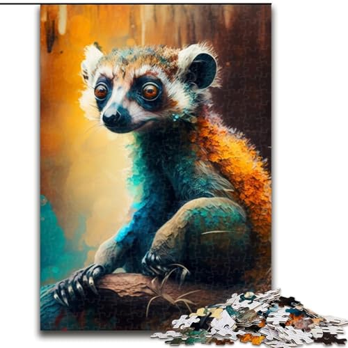 Spirit Lemur 1000-teiliges Puzzle Anspruchsvolles Denkspiel – Entspannendes Spielzeug für Teenager, Größe 50x75cm von LYXIANY