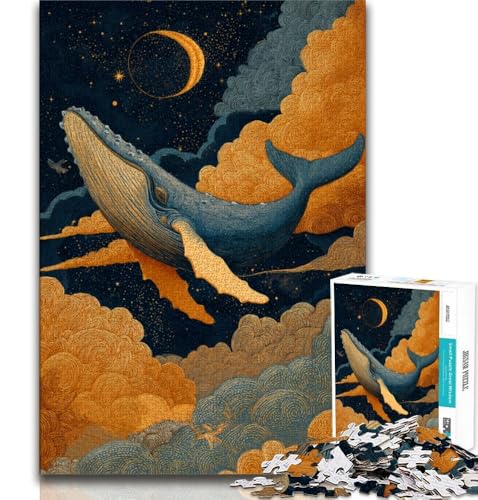 Spirituelles Wal-Puzzle für Erwachsene, 1000-teiliges Puzzle, Denkspiel, Wanddekoration, einzigartige Geburtstags, 50x75cm Spirituelles Wal-Puzzle für Erwachsene, 1000-teiliges Puzzle, Denkspiel, Wanddekoration, einzigartige Geburtstags, 50x75cm von LYXIANY
