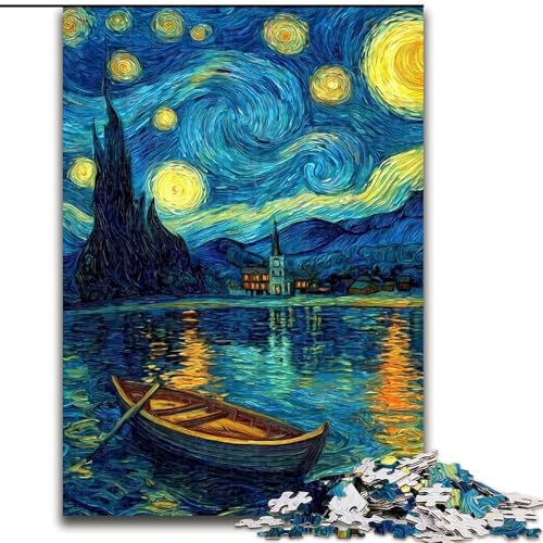 Sternenhimmel-Boot-Puzzle für Erwachsene, 1000 Teile, Lernspielzeug für die ganze Familie, geeignet als Schreibtischdekoration (Größe 50x75cm) von LYXIANY