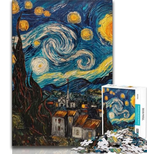 Sternenhimmel-Straßenpuzzle für Teenager, 1000 Teile, Dekomprimierendes intellektuelles Lernspielzeug, Geburtstagsgeschenk, Geschenke, Wandkunst, 50x75cm Sternenhimmel-Straßenpuzzle für Teenager, 1000 Teile, Dekomprimierendes intellektuelles Lernspielzeug, Geburtstagsgeschenk, Geschenke, Wandkunst, 50x75cm von LYXIANY