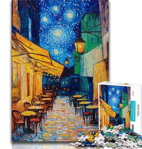 Straßen unter dem Nachthimmel, 1000-teiliges Puzzle für Erwachsene und Jugendliche, Quizspiel, Wanddekoration, einzigartige Geburtstags, 38x26cm von LYXIANY