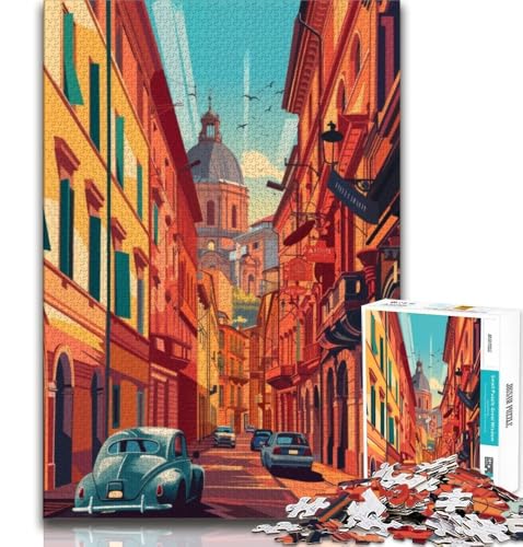 Straßenpuzzle von Bologna in Italien für Erwachsene, 1000 Teile, anspruchsvoll zu vervollständigen, Aber unterhaltsam und humorvoll, mit passendem Poster und Quizblatt, 50x75cm Straßenpuzzle von Bologna in Italien für Erwachsene, 1000 Teile, anspruchsvoll zu vervollständigen, Aber unterhaltsam und humorvoll, mit passendem Poster und Quizblatt, 50x75cm von LYXIANY