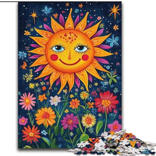 Sunflower Art 1000-teiliges Puzzle für Erwachsene, Familienunterhaltungsspielzeug ganze Familie (26x38cm) von LYXIANY