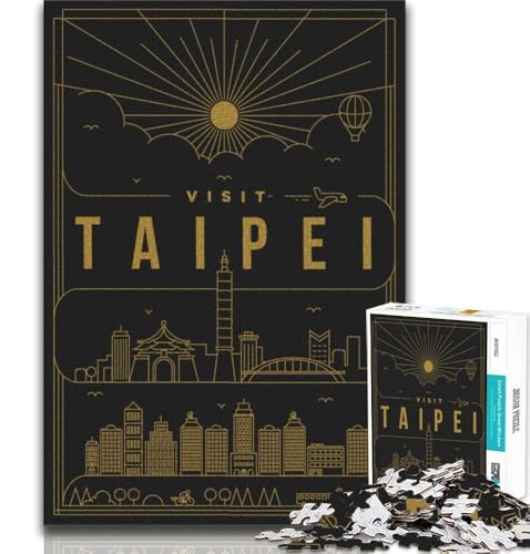 Taipei Taiwan 1000-teiliges Puzzle für Erwachsene und Jugendliche, Quizspiel, Wanddekoration, einzigartige Geburtstags, 50x75cm Taipei Taiwan 1000-teiliges Puzzle für Erwachsene und Jugendliche, Quizspiel, Wanddekoration, einzigartige Geburtstags, 50x75cm von LYXIANY