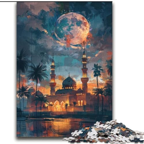 Taj Mahal bei Nacht, Puzzle 2000 Teile für Erwachsene und Jugendliche, Lernspielzeug, lustige Familienspiele, einzigartige Heimdekoration (70x100cm) von LYXIANY