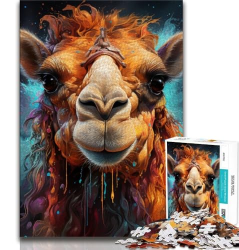 Tier-Alpaka-Puzzle, 1000 Teile, für Teenager, Geschenke, Lernspiel, Herausforderungsspielzeug, einzigartige Heimdekoration und Geschenke (38x26cm) von LYXIANY