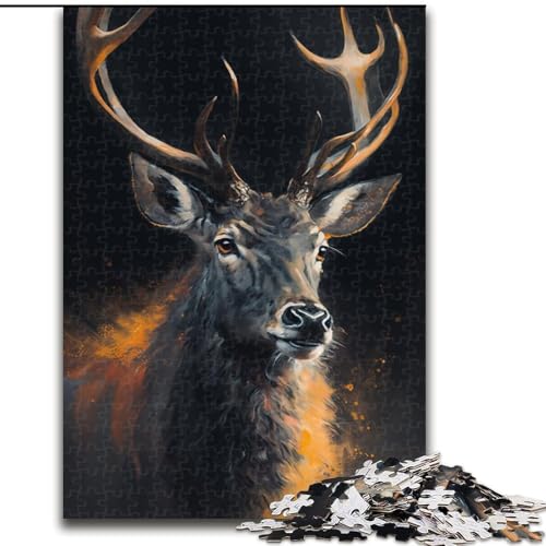 Tier-Hirsch-Puzzle für Erwachsene, 1000 Teile, Holzpuzzle für Erwachsene, anspruchsvolles DIY-Denkspiel für Teenager, Größe 50x75cm Tier-Hirsch-Puzzle für Erwachsene, 1000 Teile, Holzpuzzle für Erwachsene, anspruchsvolles DIY-Denkspiel für Teenager, Größe 50x75cm von LYXIANY