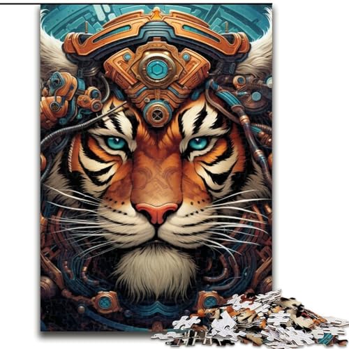 Tiger-Krieger-Puzzles für 1000 Teile, Holzpuzzles, perfekt für Familienspaß, Partyspiele, Gastgeschenke für Geburtstagspartys, 50x75cm Tiger-Krieger-Puzzles für 1000 Teile, Holzpuzzles, perfekt für Familienspaß, Partyspiele, Gastgeschenke für Geburtstagspartys, 50x75cm von LYXIANY