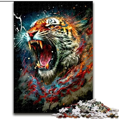 Tiger-Puzzle mit 1000 Teilen für Erwachsene, pädagogisches Denkspiel, künstlerische Heim- und Bürodekoration, ab 14 Jahren, Größe 38x26cm Tiger-Puzzle mit 1000 Teilen für Erwachsene, pädagogisches Denkspiel, künstlerische Heim- und Bürodekoration, ab 14 Jahren, Größe 38x26cm von LYXIANY