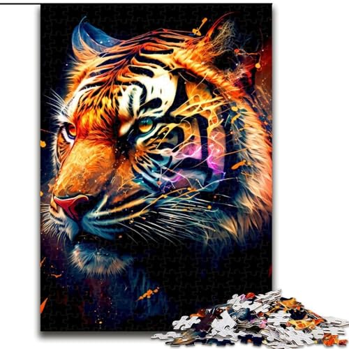 Tiger-Puzzle mit 1000 Teilen für Erwachsene, pädagogisches Denkspiel, künstlerische Heim- und Bürodekoration, ab 14 Jahren, Größe 38x26cm Tiger-Puzzle mit 1000 Teilen für Erwachsene, pädagogisches Denkspiel, künstlerische Heim- und Bürodekoration, ab 14 Jahren, Größe 38x26cm von LYXIANY