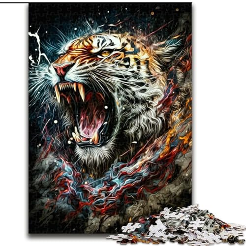 Tiger-Puzzle mit 1000 Teilen für Erwachsene, pädagogisches Denkspiel, künstlerische Heim- und Bürodekoration, ab 14 Jahren, Größe 38x26cm Tiger-Puzzle mit 1000 Teilen für Erwachsene, pädagogisches Denkspiel, künstlerische Heim- und Bürodekoration, ab 14 Jahren, Größe 38x26cm von LYXIANY