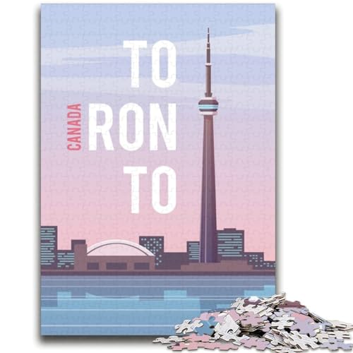 Toronto-Puzzle für Teenager, 1000 Teile, perfekt für Spieleabende, buntes Spielzeug als Geschenk für zu Hause, 2000 Teile (70x100cm) von LYXIANY