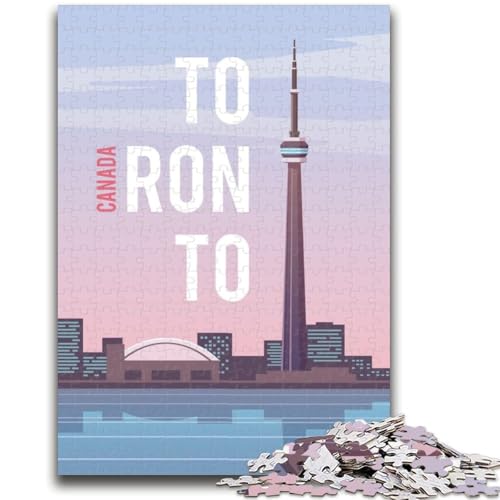 Toronto-Puzzles mit 1000 Teilen für Teenager, Staycation-Zeitvertreib-Geburtstagsgeschenk, Geschenke, Wandkunst für 14+, 1000 Teile (50x75cm) von LYXIANY