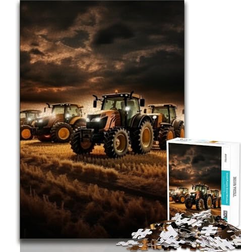 Traktor-Puzzle für Erwachsene, 1000 Teile, hilft dem Gehirn, süchtig machendes Spielzeug zu trainieren und Geduld zu fördern, einzigartiges Herausforderungsspiel (50x75cm) von LYXIANY