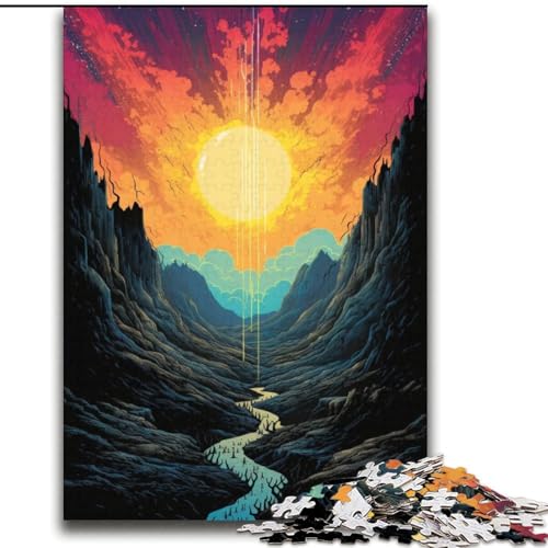 Traumhaft schöne Berge Puzzle für Teenager, 2000 Teile, Familienunterhaltungsspielzeug ganze Familie (70x100cm) von LYXIANY