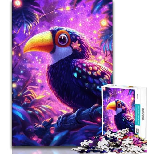 Tukan-Puzzle mit 1000 Teilen für Erwachsene und Jugendliche, anspruchsvolles Spielgeschenk, ganze Familie (50x75cm) von LYXIANY