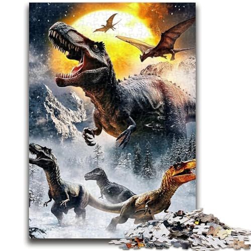 Tyrannosaurus-Puzzles für Erwachsene und Teenager, Puzzle, Spielzeug, Lernspiele, Stressabbau, tolle Geschenke und Spielzeuge (38x26cm) von LYXIANY