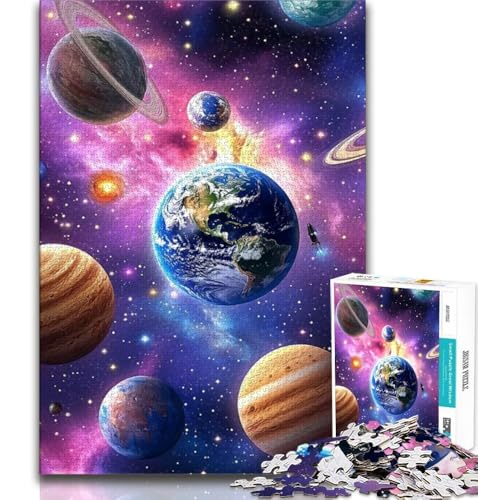 Universum-Galaxie-Puzzle 1000 Teile für Teenager, Denkspiel, Wanddekoration, einzigartige Geburtstags (50x75cm) von LYXIANY