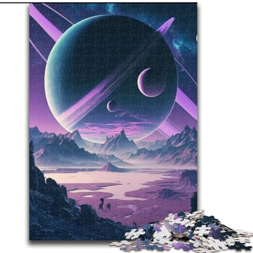 Universum-Planet-Puzzle, 1000 Teile, anspruchsvolles Denkspiel, entspannendes Spielzeug für Teenager, Größe 50x75cm Universum-Planet-Puzzle, 1000 Teile, anspruchsvolles Denkspiel, entspannendes Spielzeug für Teenager, Größe 50x75cm von LYXIANY
