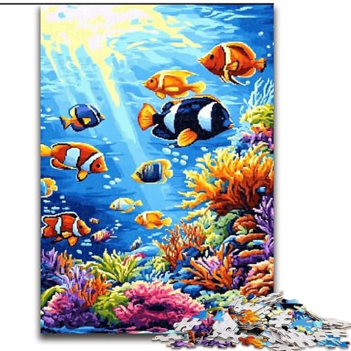 Unterwasserwelt-Puzzle 1000 Teile für Erwachsene, Staycation-Zeitvertreib-Geburtstagsgeschenk, Geschenke, Wandkunst für 14+ (26x38cm) von LYXIANY