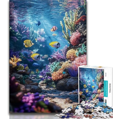 Unterwasserwelt-Puzzle für Erwachsene, 1000-teiliges Puzzle, Denkspiel, Wanddekoration, einzigartige Geburtstags, 50x75cm Unterwasserwelt-Puzzle für Erwachsene, 1000-teiliges Puzzle, Denkspiel, Wanddekoration, einzigartige Geburtstags, 50x75cm von LYXIANY