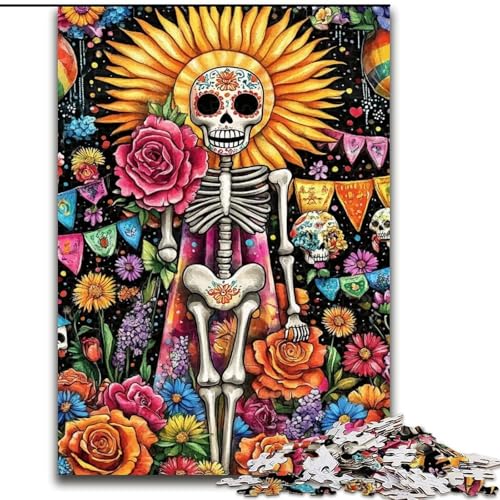 Untotes Skelett-Puzzle für Erwachsene, dekomprimierendes intellektuelles Lernspielzeug, Lernspiel für Geburtstag, Weihnachten (50x75cm) von LYXIANY