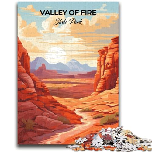 Valley of Fire State Park-Puzzles für Teenager, helfen dem Gehirn, süchtig machendes Spielzeug zu trainieren, um Geduld zu fördern EIN Kunstwerk (50x75cm) von LYXIANY