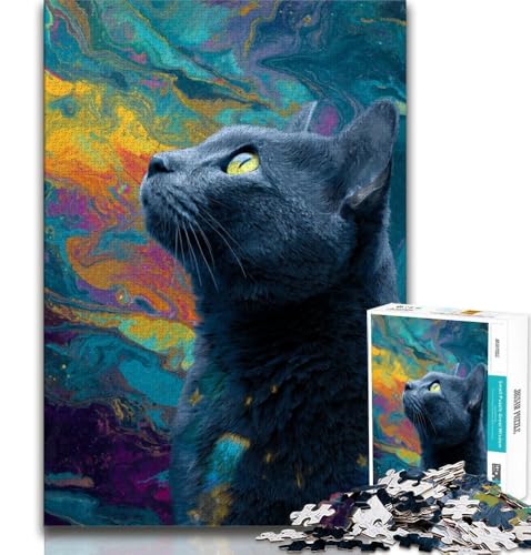 Van Gogh Katze Puzzle für Erwachsene, 1000 Teile, schwierig, Familienspiel, Stressabbau, schwierige Herausforderung, tolle Geschenke und Spielzeuge, 38x26cm Van Gogh Katze Puzzle für Erwachsene, 1000 Teile, schwierig, Familienspiel, Stressabbau, schwierige Herausforderung, tolle Geschenke und Spielzeuge, 38x26cm von LYXIANY