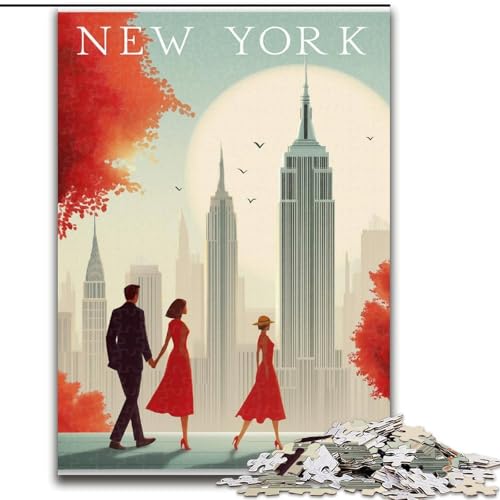 Weltposter-Puzzle für Erwachsene, 1000 Teile, Stressabbau, schwierige Herausforderung für die Heimdekoration für Kinder ab 14 Jahren (Größe 50x75cm) von LYXIANY