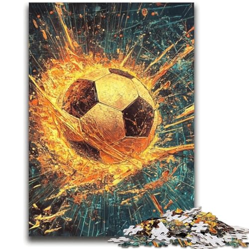 Weltraum-Fußball-Puzzles für Erwachsene und Jugendliche, anspruchsvolles Spiel und Familienspiel, ganze Familie (38x52cm) von LYXIANY