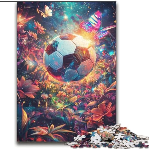 Weltraum-Fußball-Puzzles für Teenager, entspannendes intellektuelles Lernspielzeug, Lernspiel für Geburtstag, Weihnachten (70x100cm) von LYXIANY