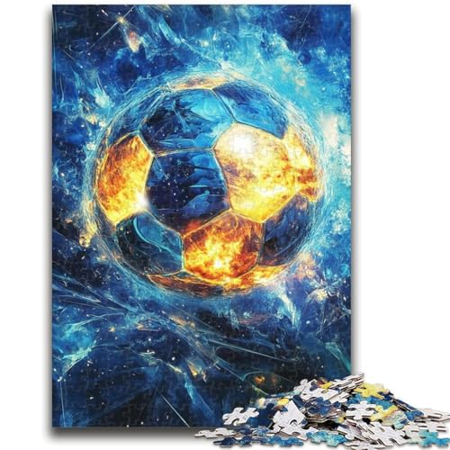 Weltraumfußball-Puzzle mit 1000 Teilen für Erwachsene und Jugendliche, Denkspiel, Wanddekoration, einzigartige Geburtstags (38x26cm) von LYXIANY