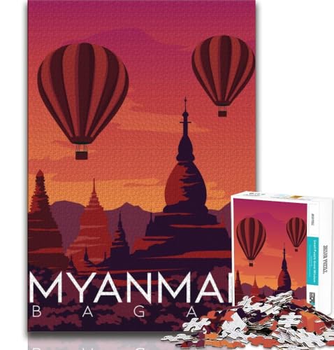 Weltreise-Poster-Puzzle, 1000 Teile, für Erwachsene, anspruchsvolles Spiel und Familienspaß mit vollständig ineinandergreifenden, zufällig geformten Teilen, 38x26cm Weltreise-Poster-Puzzle, 1000 Teile, für Erwachsene, anspruchsvolles Spiel und Familienspaß mit vollständig ineinandergreifenden, zufällig geformten Teilen, 38x26cm von LYXIANY