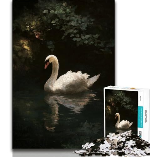 White Swan Puzzle für Erwachsene 1000 Teile Puzzle, Denkspiel Wanddekoration Einzigartige Geburtstags 38x26cm White Swan Puzzle für Erwachsene 1000 Teile Puzzle, Denkspiel Wanddekoration Einzigartige Geburtstags 38x26cm von LYXIANY