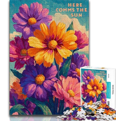 Wildblumen-Sommer-Puzzle für Erwachsene, 1000-teiliges Puzzle, Denkspiel, Wanddekoration, einzigartige Geburtstags, 50x75cm Wildblumen-Sommer-Puzzle für Erwachsene, 1000-teiliges Puzzle, Denkspiel, Wanddekoration, einzigartige Geburtstags, 50x75cm von LYXIANY