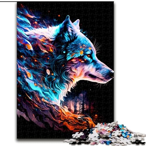 Wolf-Puzzle mit 1000 Teilen für Erwachsene, pädagogisches Denkspiel, künstlerische Heim- und Bürodekoration, ab 14 Jahren, Größe 38x26cm Wolf-Puzzle mit 1000 Teilen für Erwachsene, pädagogisches Denkspiel, künstlerische Heim- und Bürodekoration, ab 14 Jahren, Größe 38x26cm von LYXIANY
