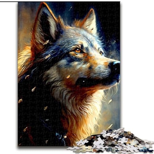 Wolf-Puzzle mit 1000 Teilen für Erwachsene, pädagogisches Denkspiel, künstlerische Heim- und Bürodekoration, ab 14 Jahren, Größe 38x26cm Wolf-Puzzle mit 1000 Teilen für Erwachsene, pädagogisches Denkspiel, künstlerische Heim- und Bürodekoration, ab 14 Jahren, Größe 38x26cm von LYXIANY