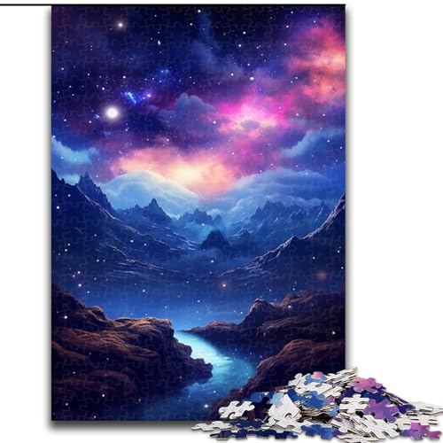 Wunderschöne Berge, 1000-teiliges Puzzle, anspruchsvolles Denkspiel, entspannendes Spielzeug für Teenager, Größe 50x75cm von LYXIANY