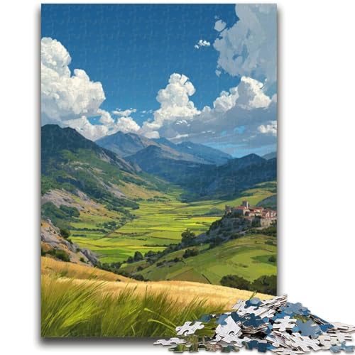Wunderschöne Berge Puzzle 1000 Teile für Teenager Geschenke, Quizspiel Wanddekoration Einzigartige Geburtstags (38x26cm) von LYXIANY