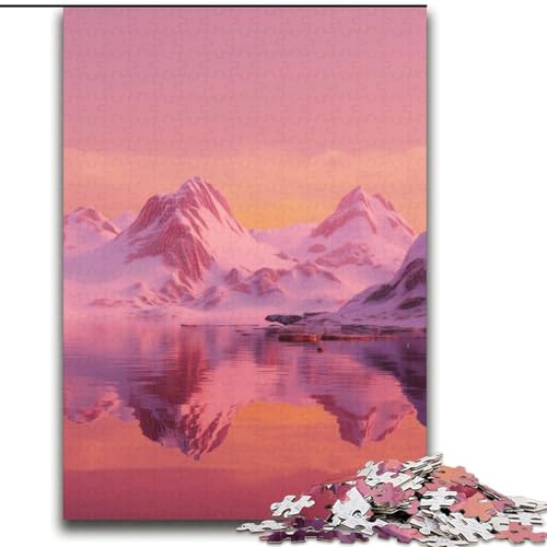 Wunderschöne Berge Puzzle für Erwachsene, 2000 Teile, anspruchsvolles Spiel, Geschenke für die ganze Familie (70x100cm) von LYXIANY