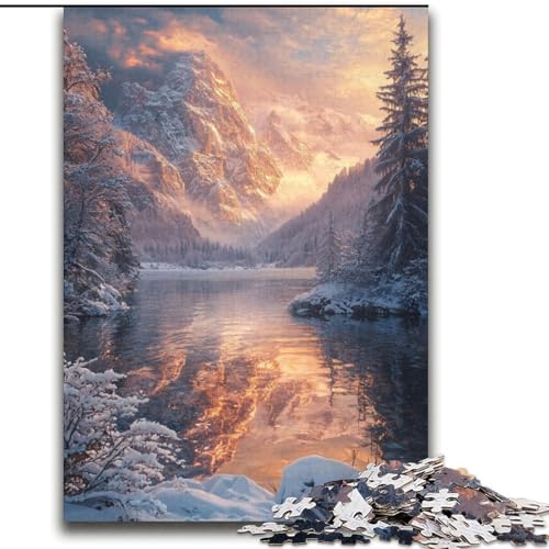 Wunderschöne Berge und Seen, 2000-teiliges Puzzle für Erwachsene, Familienunterhaltungsspielzeug ganze Familie (70x100cm) von LYXIANY