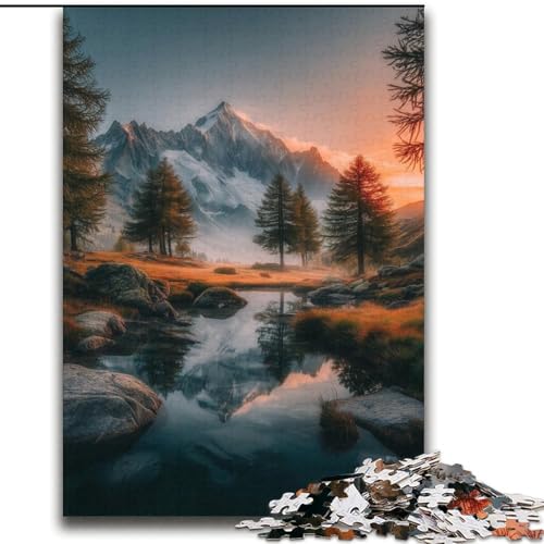 Wunderschöne Berge und Seen Puzzle 2000 Teile für Erwachsene und Jugendliche, anspruchsvolles Spiel und Lernspiel für die ganze Familie zum Geburtstag, Weihnachten (70x100cm) von LYXIANY