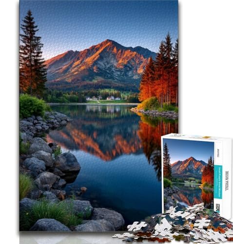 Wunderschöne Berge und Seen Puzzle für Teenager, 1000 Teile, anspruchsvolles Spielgeschenk, ganze Familie (50x75cm) von LYXIANY