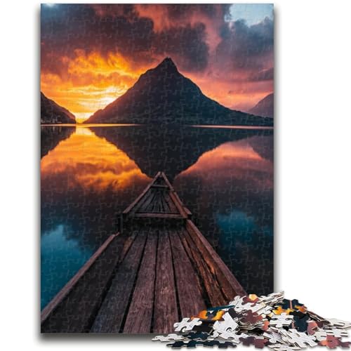 Wunderschöne Berge und Seen Puzzles für Erwachsene und Teenager Entspannungsspiele ganze Familie (38x26cm) von LYXIANY